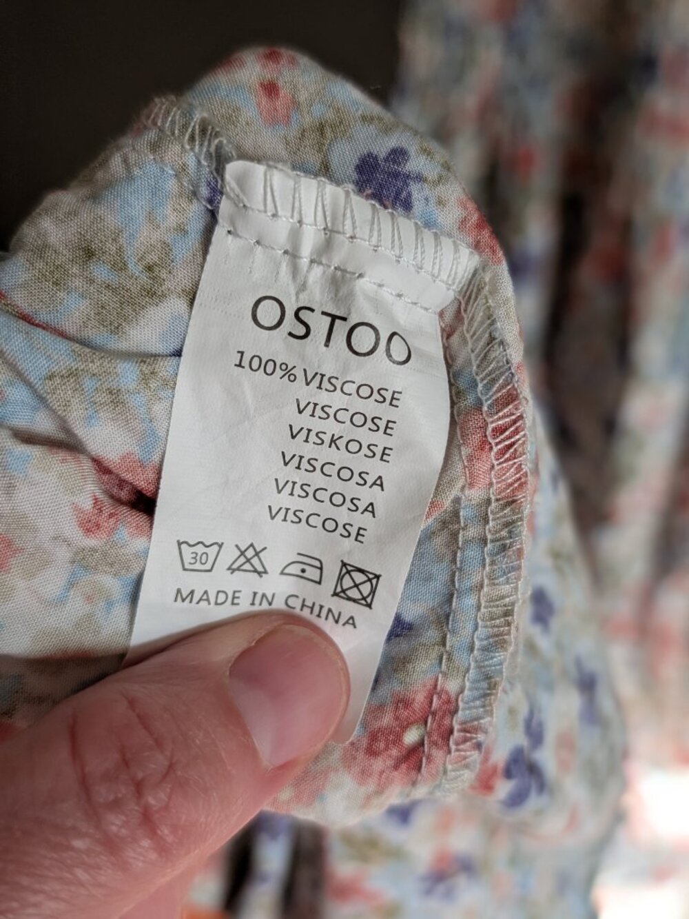 Cottagecore Floral Smocked Milkmaid Maxi Dress L 100% Viscose - Picture 7 of 7